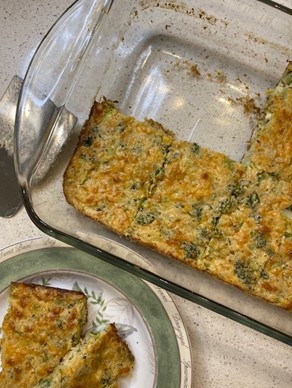Broccoli and cheddar&nbsp;squares